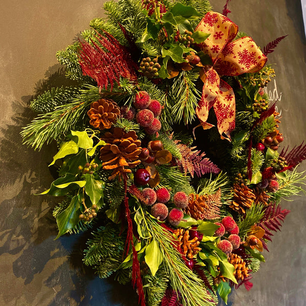 "Mulled Wine" Door Wreath